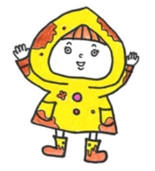 どろんこわらばぁ〜ロゴ